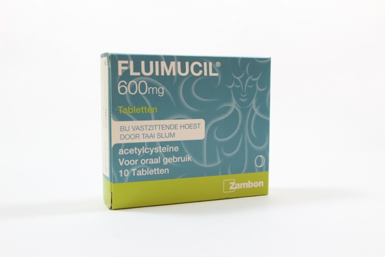 Fluimucil 600mg (10 tabletten) De Groene Luifel