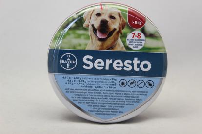 regio Bezit kraam Seresto teken- en vlooienband hond (>8kg-70cm) – De Groene Luifel – Webshop