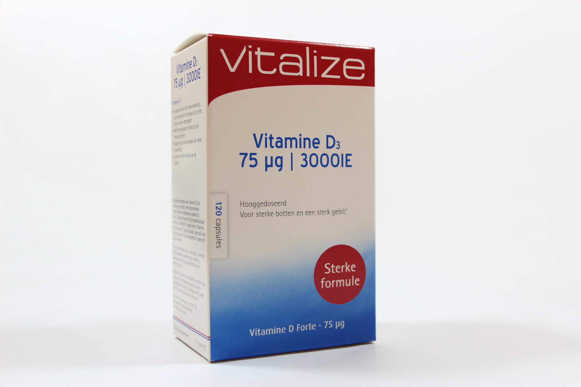 Vitamine D Forte 3000IE (120 capsules) - De Groene Luifel - Webshop