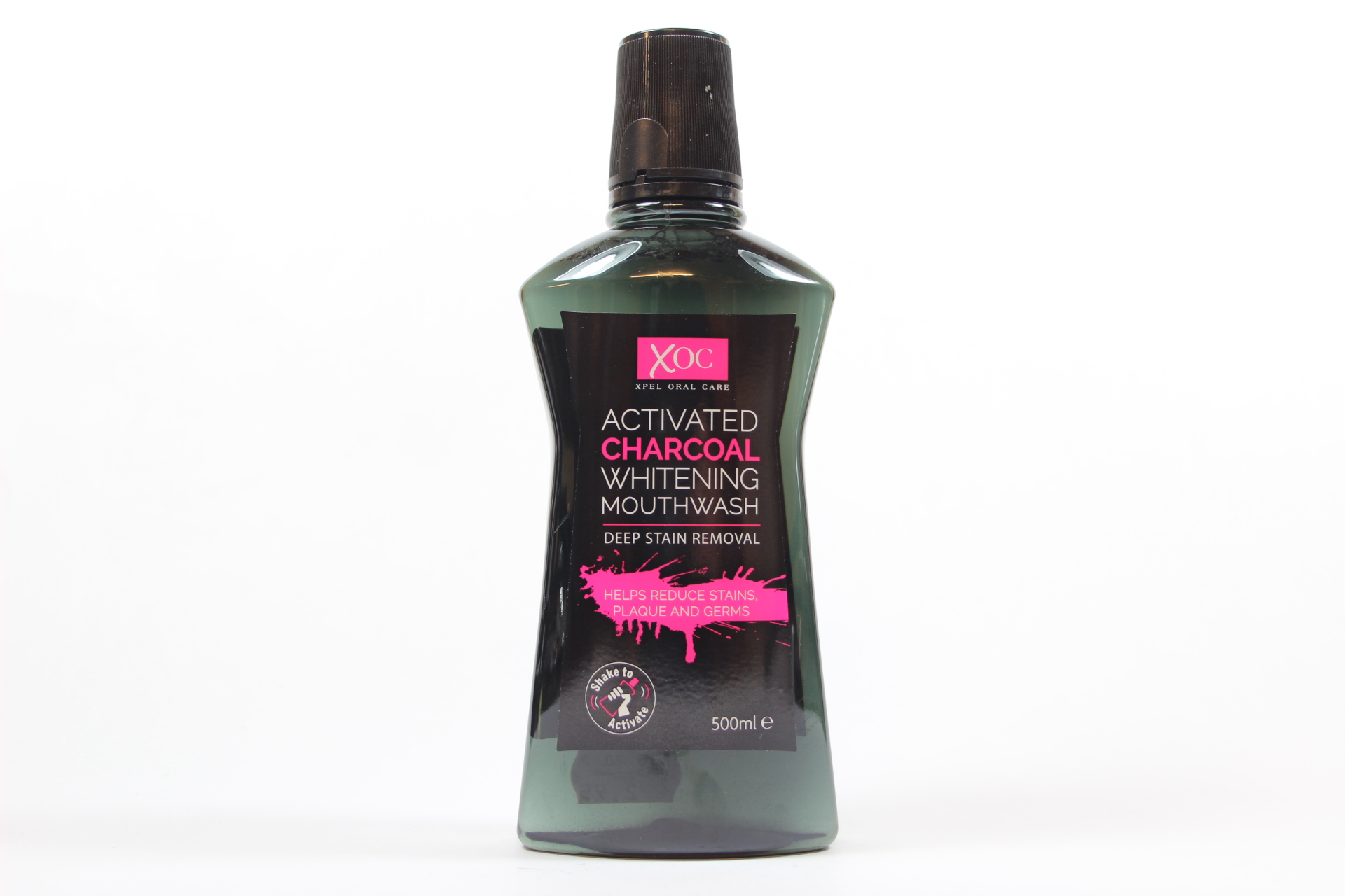 Activated Charcoal Whitening Mouthwash (500ml) De Groene Luifel