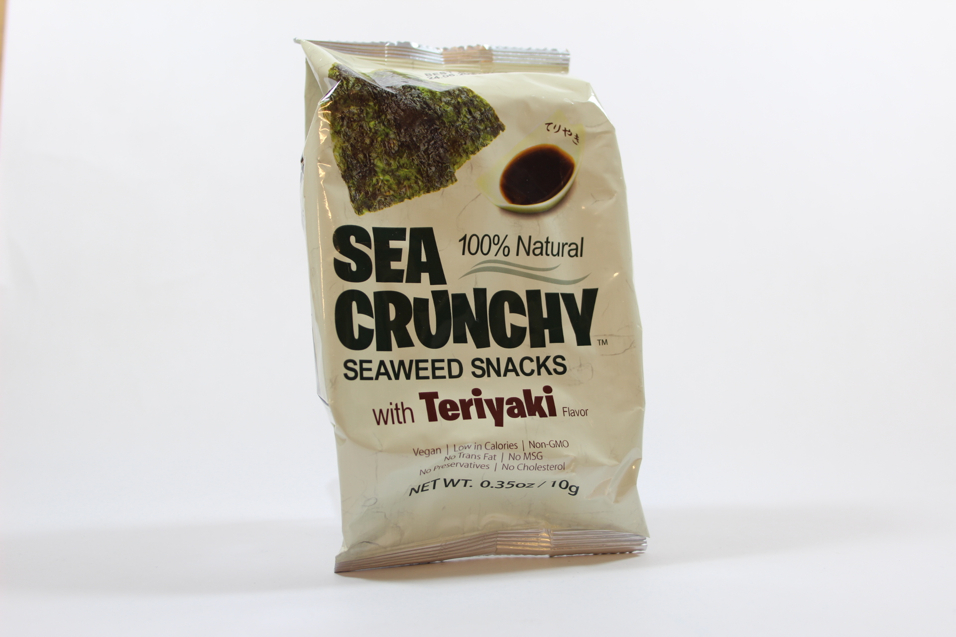 Sea Crunchy Nori zeewier snack Teriyaki (10gr) De Groene Luifel