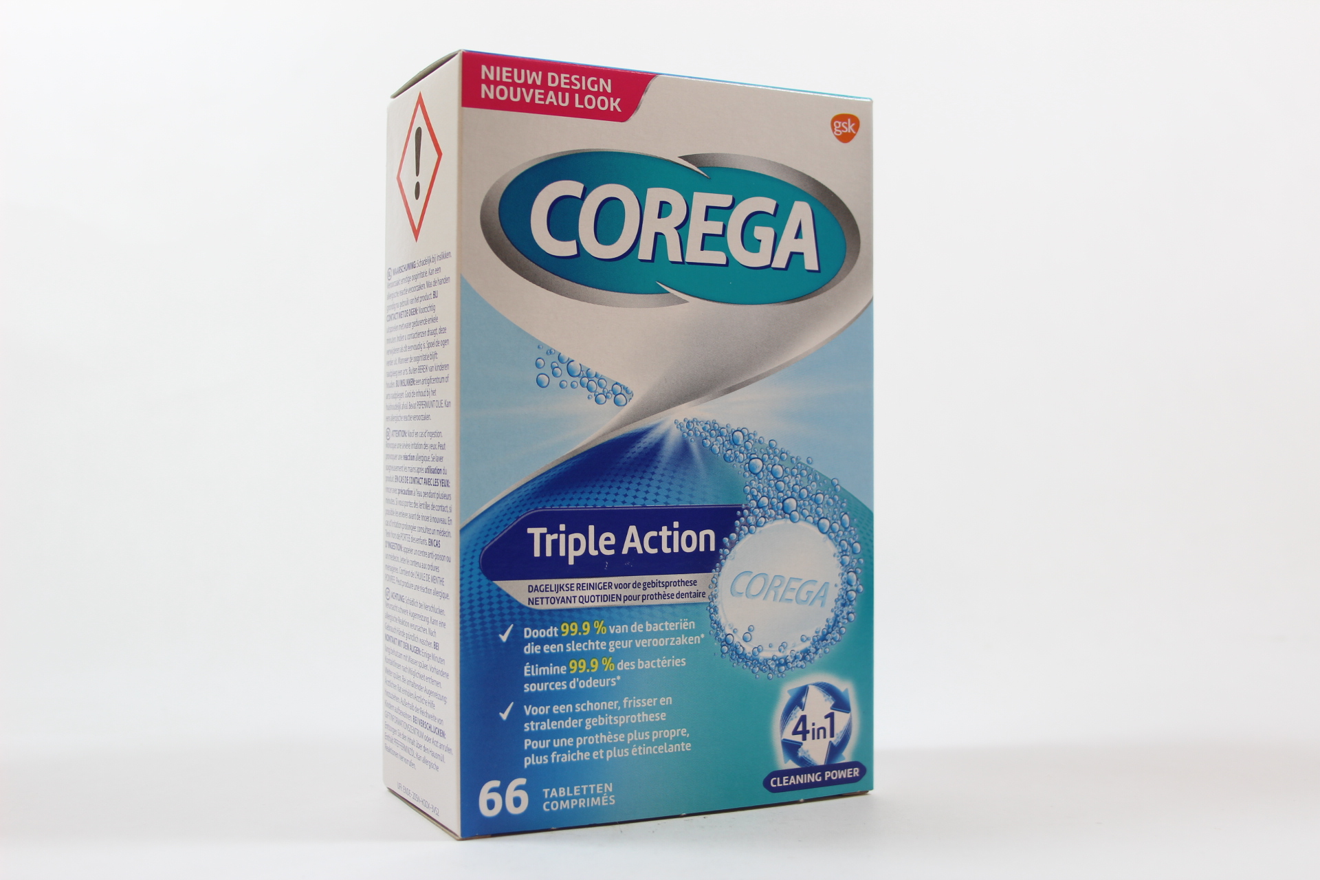 Corega Tabs Triple Action (66 tabletten) De Groene Luifel