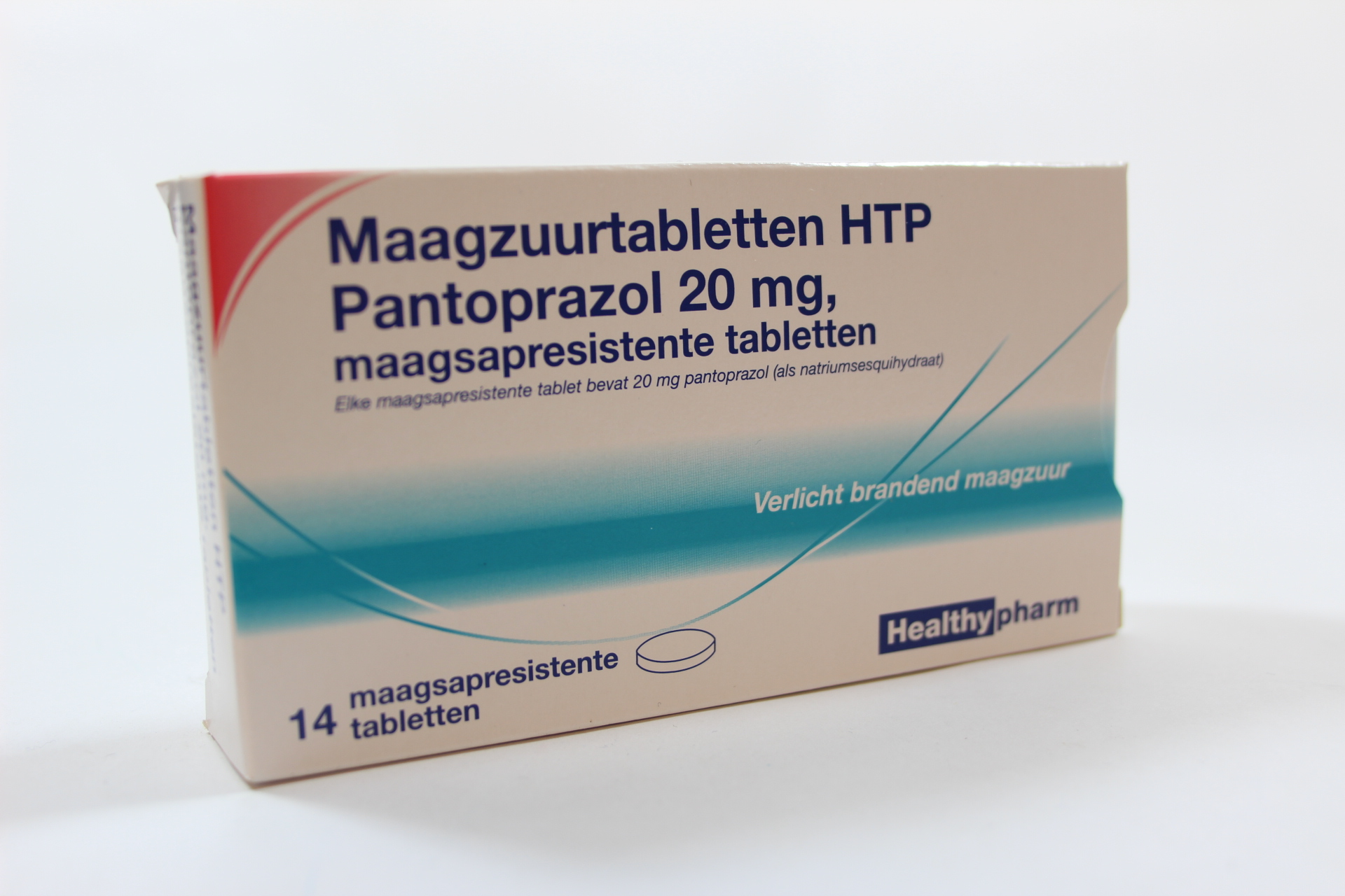 Maagzuurtabletten Pantoprazol 20mg HTP (14 tabletten) - De Groene